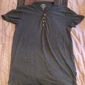 Dark grey Henley T-shirt